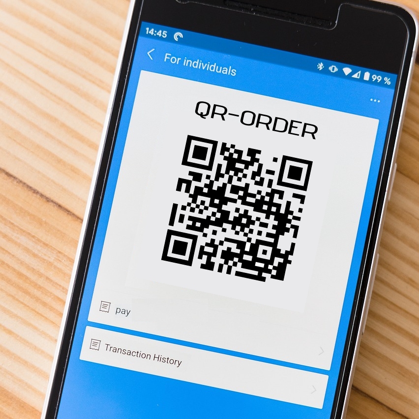 QR-Code mit dem Mobiltelefon scannen und Seite öffnen